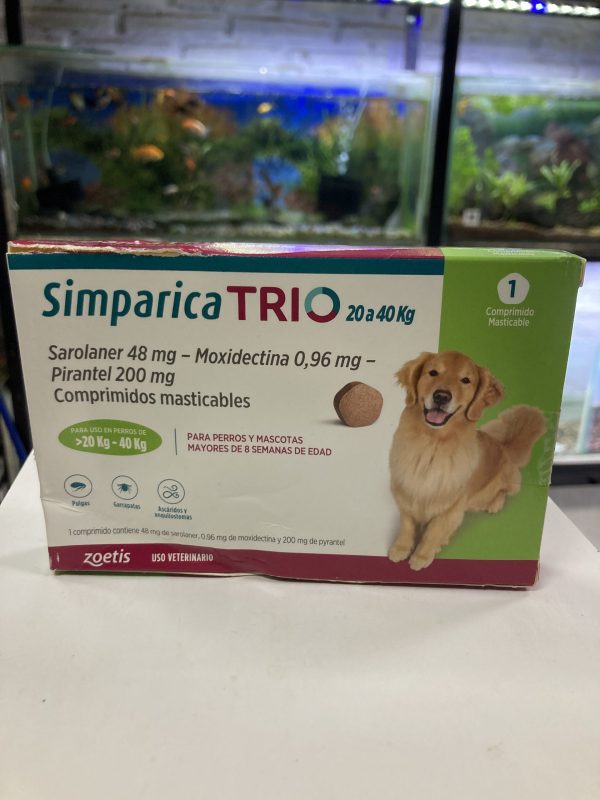 Simparica Trio 20-40 Kg 1 Comprimido