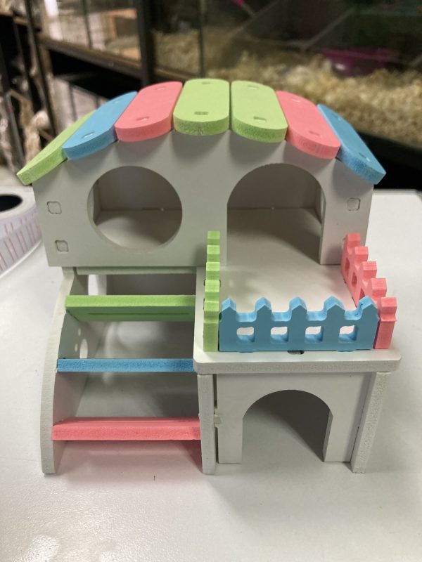 Casa Hamster de 2 niveles 14x13x13 CM