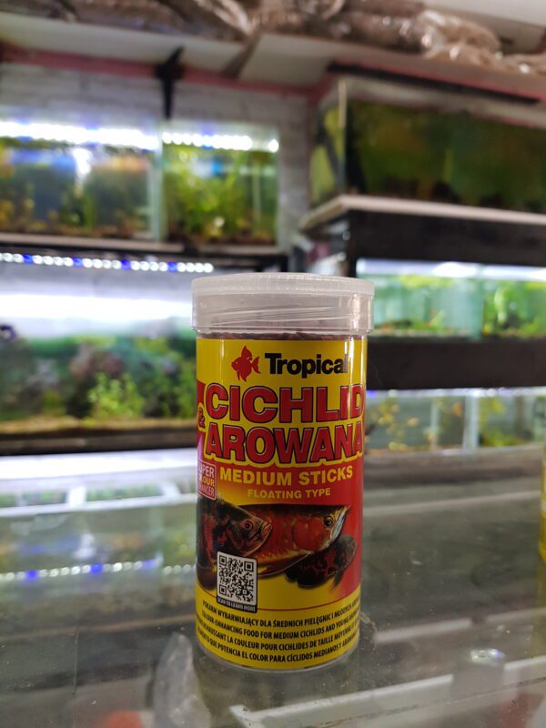 Tropical Cichlid & Arowana Medium Sticks 250 ML /90 GR.