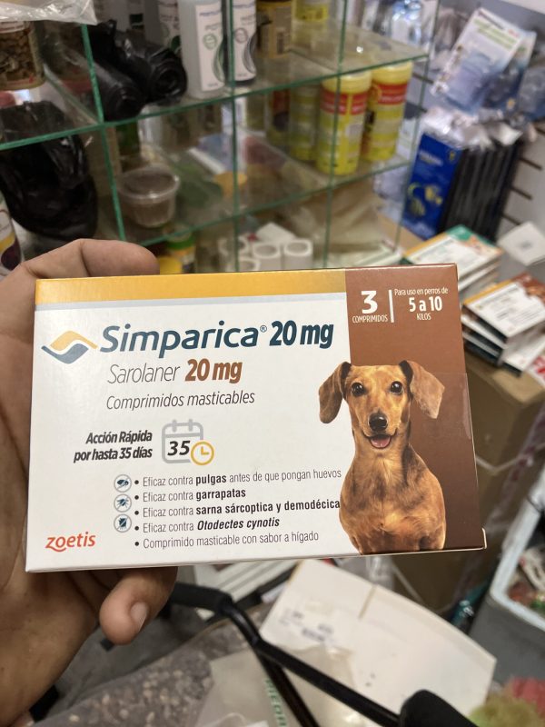 Simpirica 20 MG X 3 Tabletas (5 KG - 10 KG)