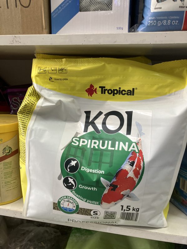 Tropical Koi Spirulina Pellet Size s 1.5 KG
