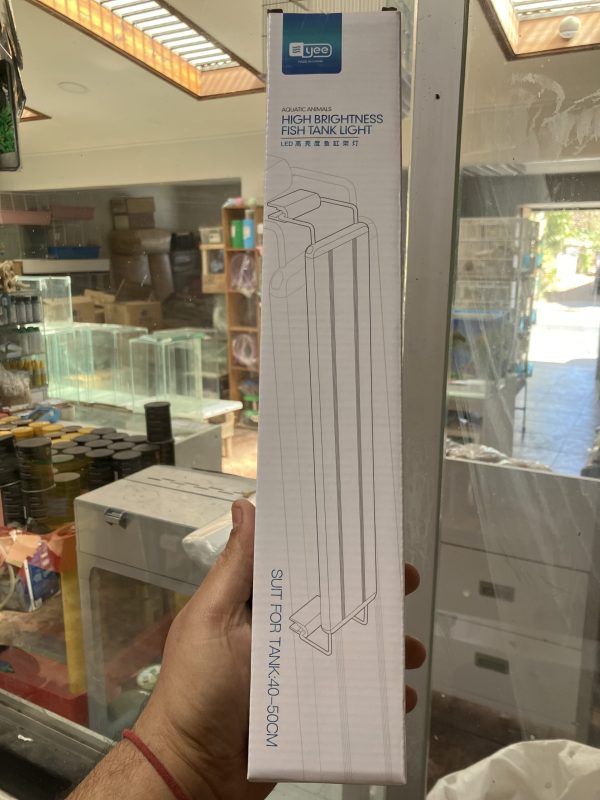 Yee Luz Led 40-50 cm con soporte y 4 tiras led color blanco con azul