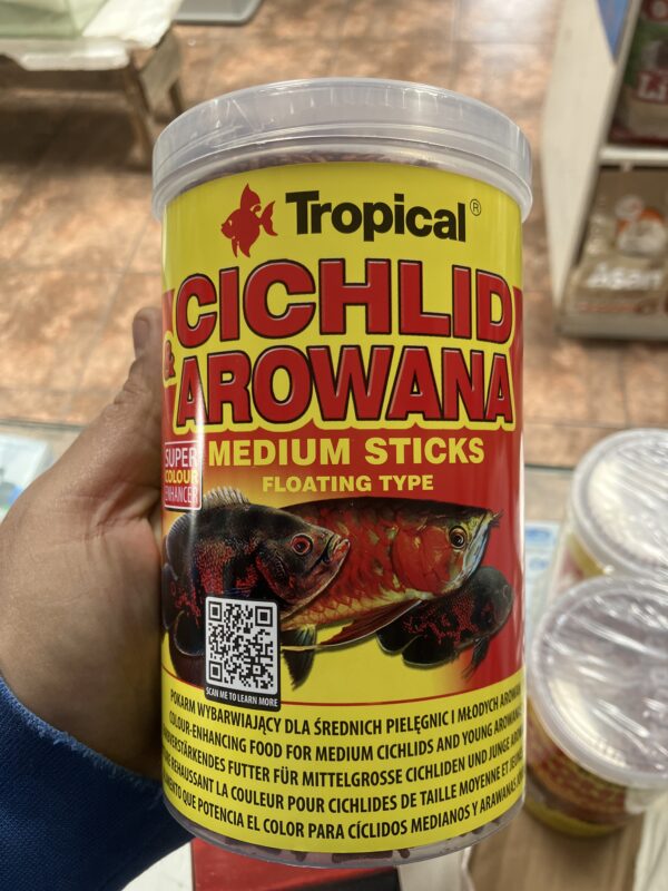 Tropical Cichlid & Arowana Medium Sticks 1000 ML