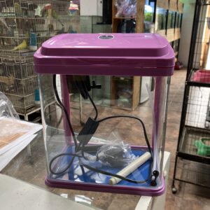 Acuario con luz led 2w de 8L