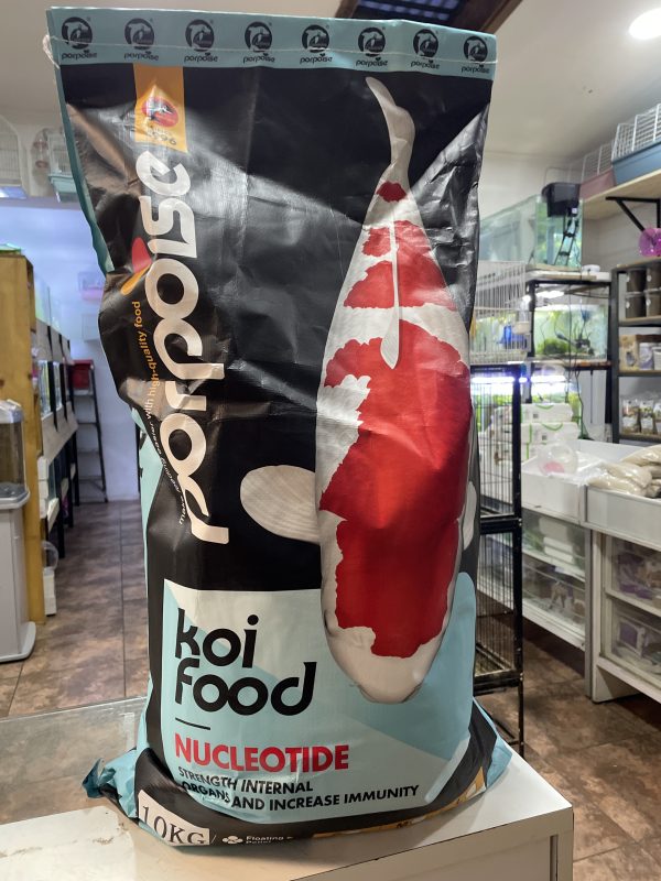 Porpoise koi food 10 kg granulo con ajo