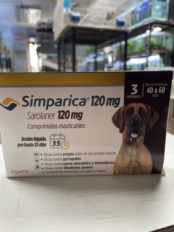 Simpirica 120 MG X 3 tabletas (40 kg- 60 kg)