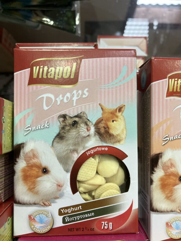 Yogurt drops for rodents & rabbit 75 gr
