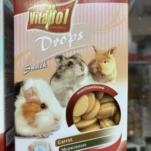 Carrot drops for rodents & rabbit 75 gr