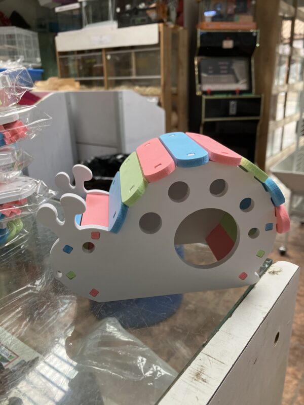 Casa hamster forma caracol 16x10x10cm