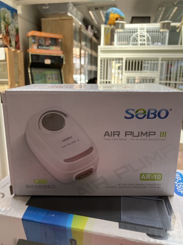 Bomba aire ajustable de 2 salidas 3.4 L/MIN 3W