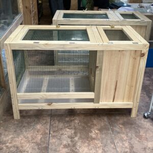 Jaula Conejo/cuy madera nacional 100x63x52cm