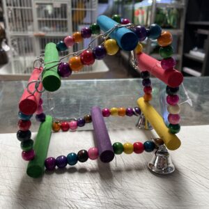 Juguete para aves medidas 40x6.5