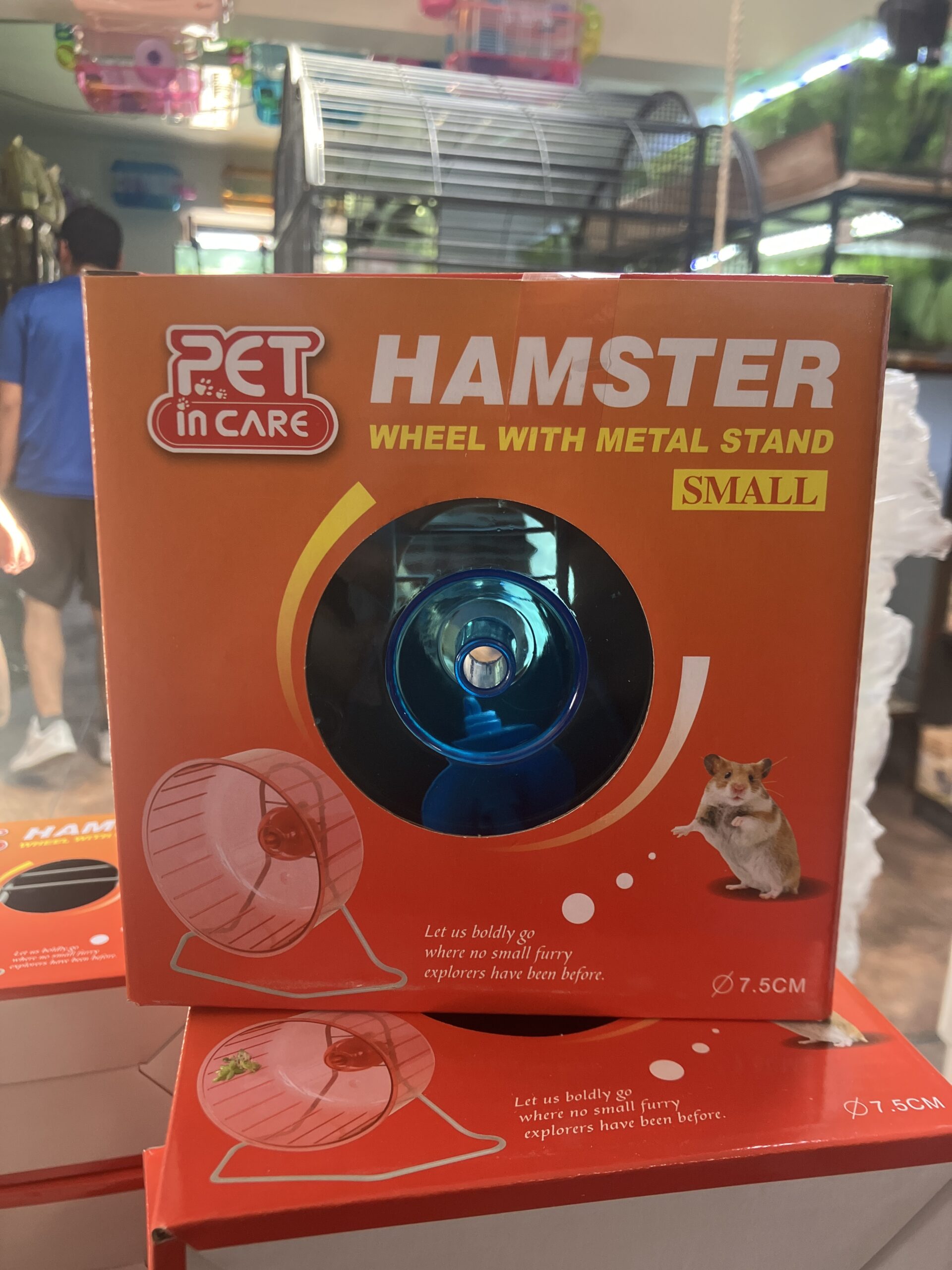 Rueda con pedestal hamster enano