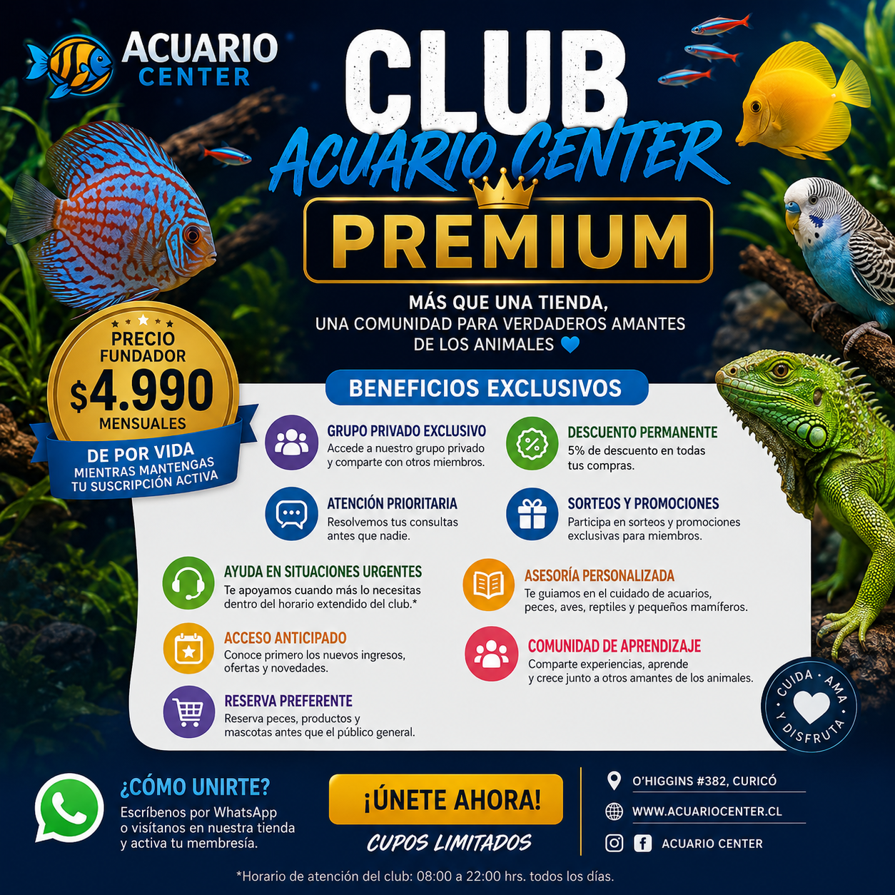 Suscripcion Acuario Center Premium