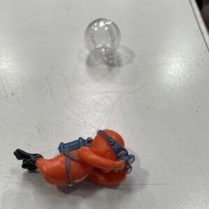 Buzo clasico azul/naranja 6cm