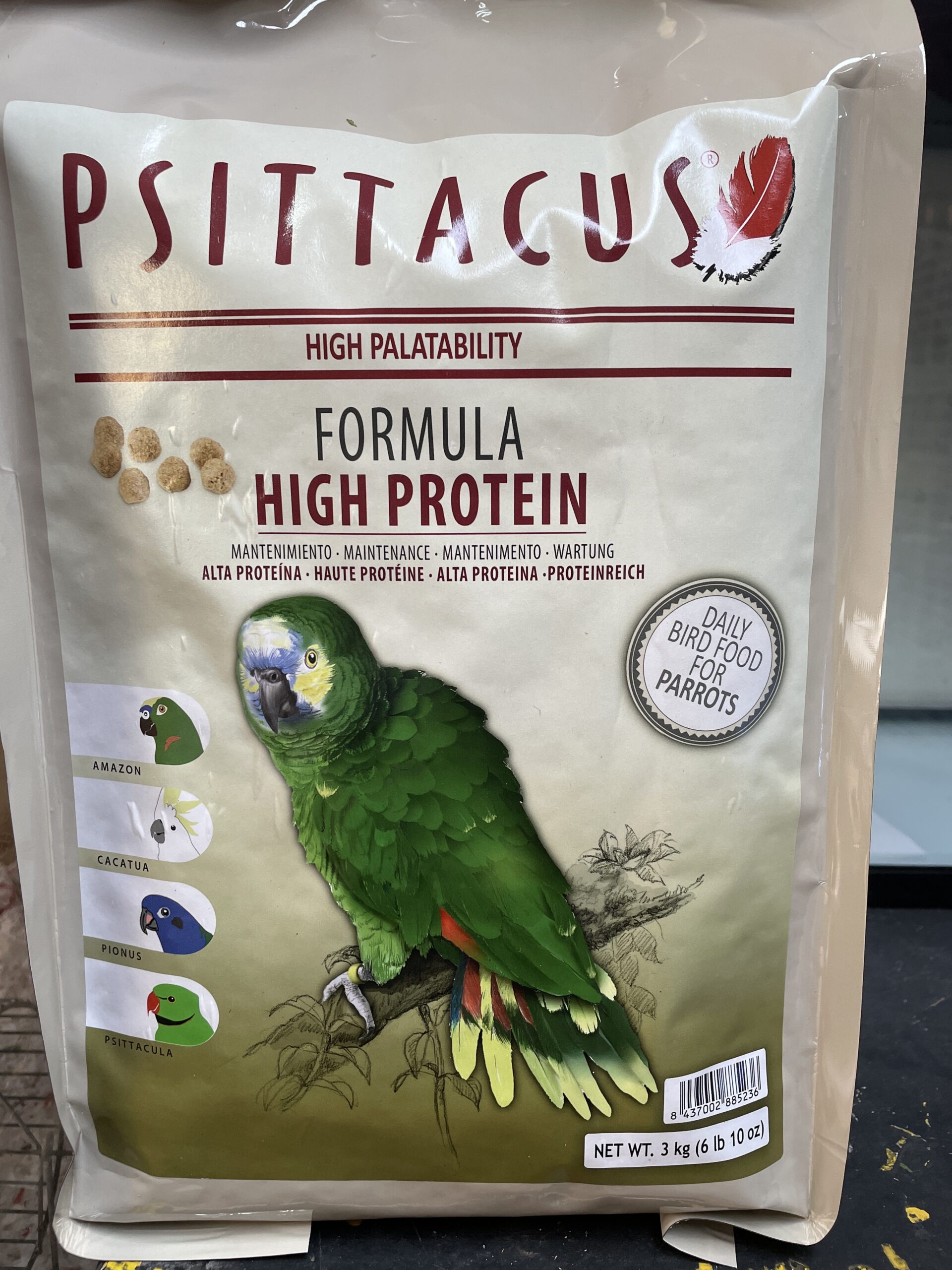 Psittacus alta proteína 3kg