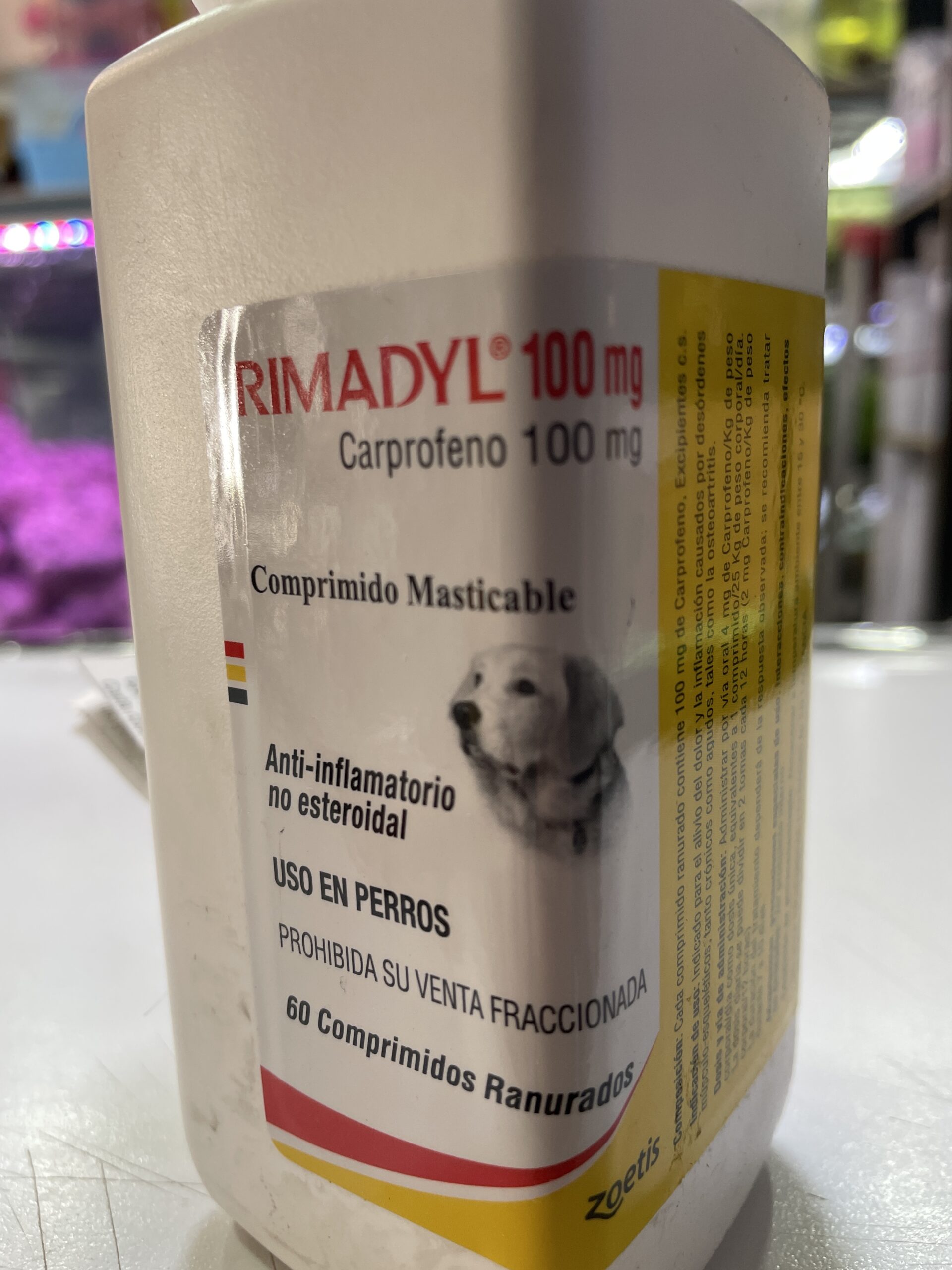 Rimadyl 100mg-60 comp masticable