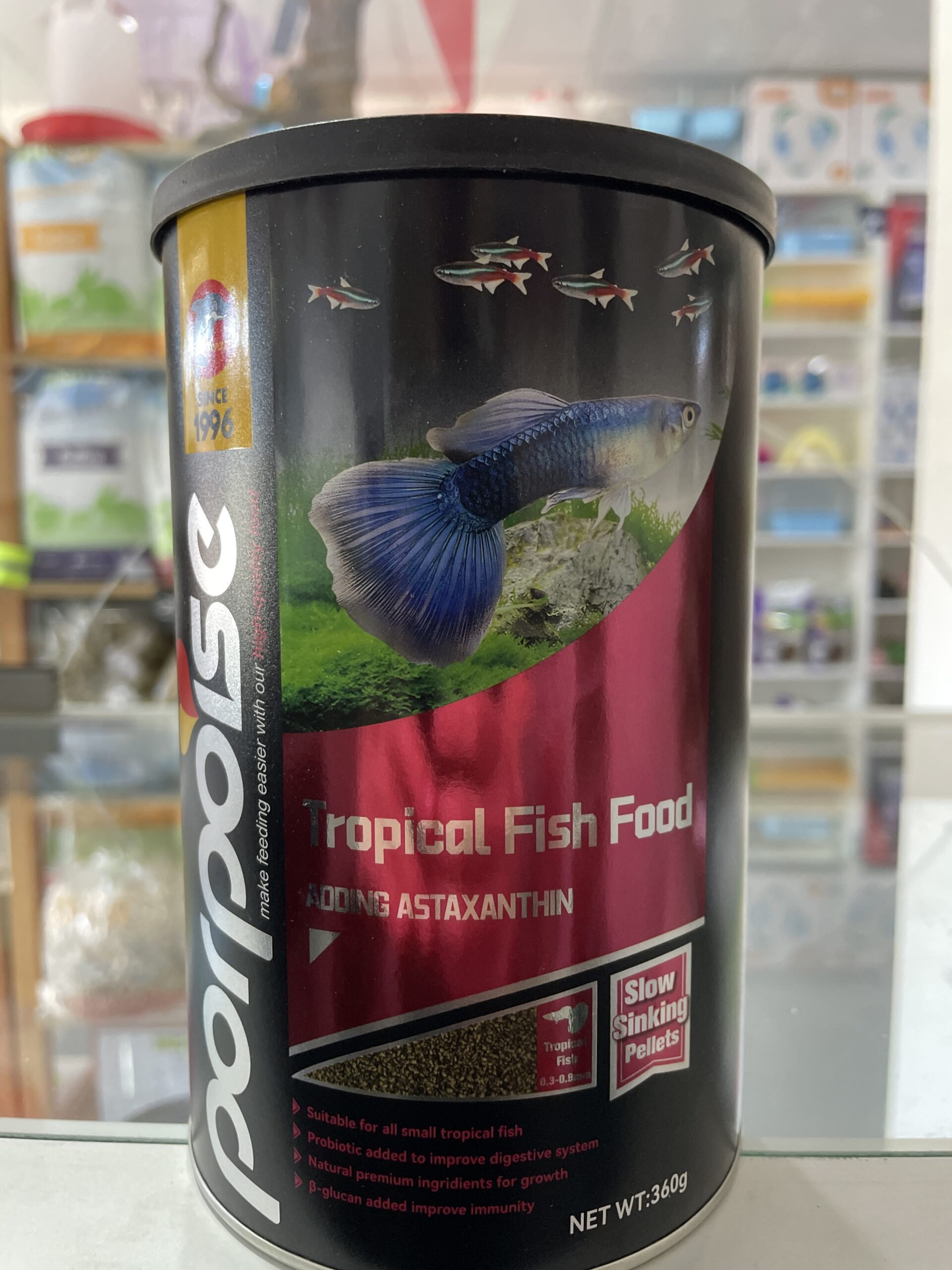Porpoise tropical fish food micro granulado 360g/1200ml